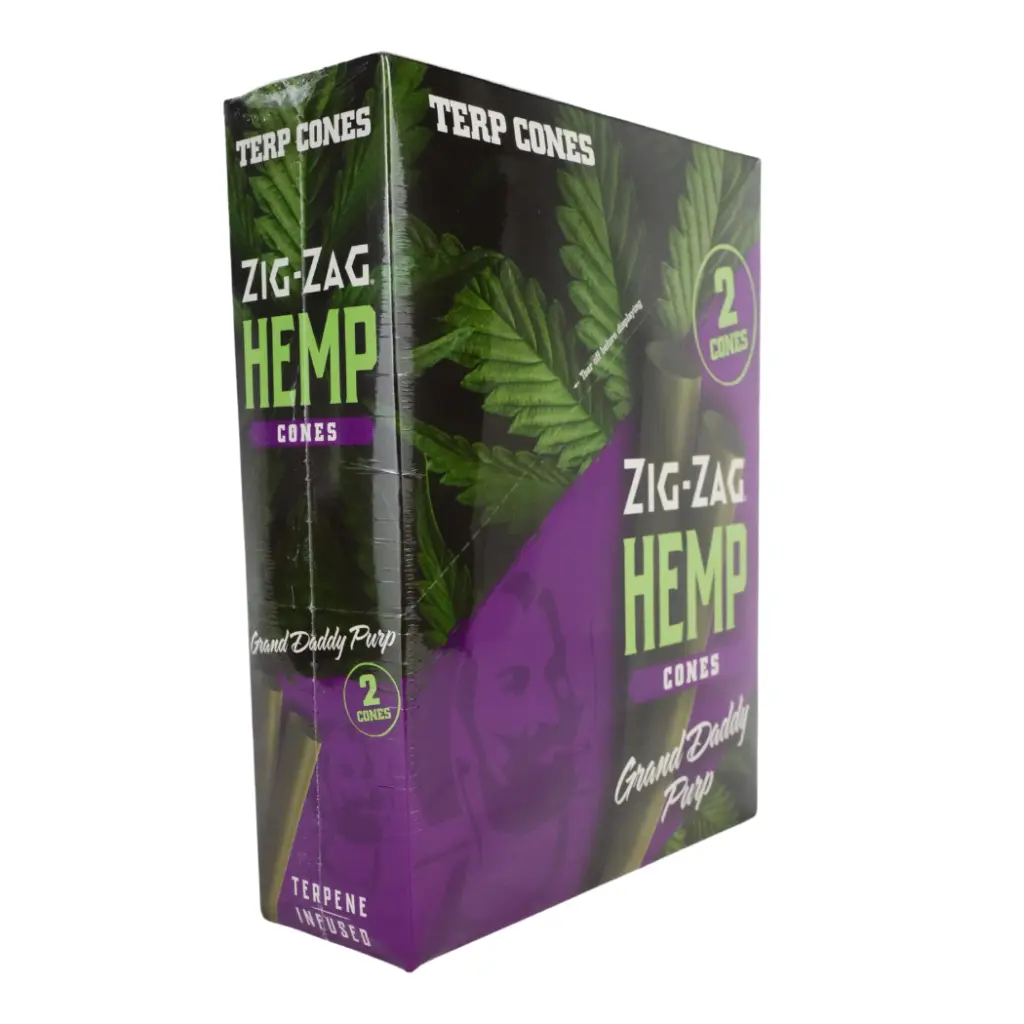 ZIG ZAG HEMP CONE 15-2 PACK