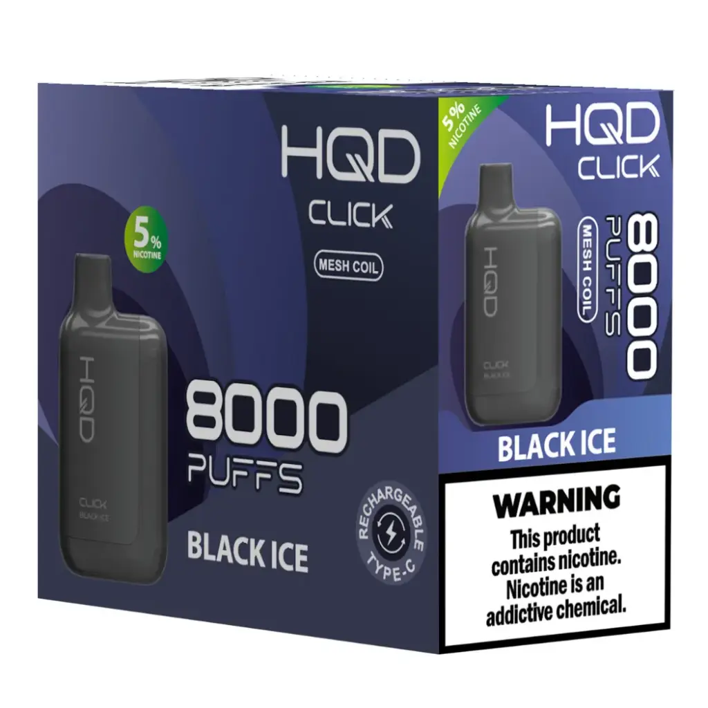 HQD CLICK KIT 5% 1X5PK DISPOSABLE