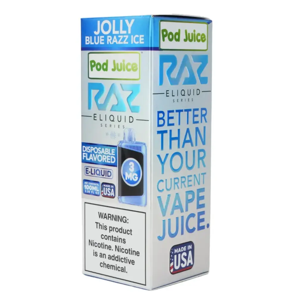 POD JUICE X RAZ TOBACCO FREE NICOTINE E-JUICE 100ML STRENGTH: 3 MG