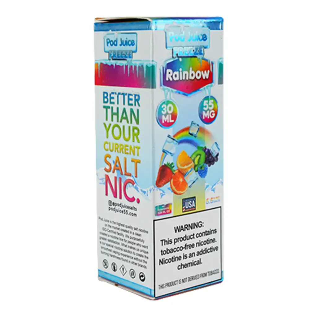 POD JUICE SALT TOBACCO FREE NICOTINE E-JUICE 30ML STRENGTH: 55 MG