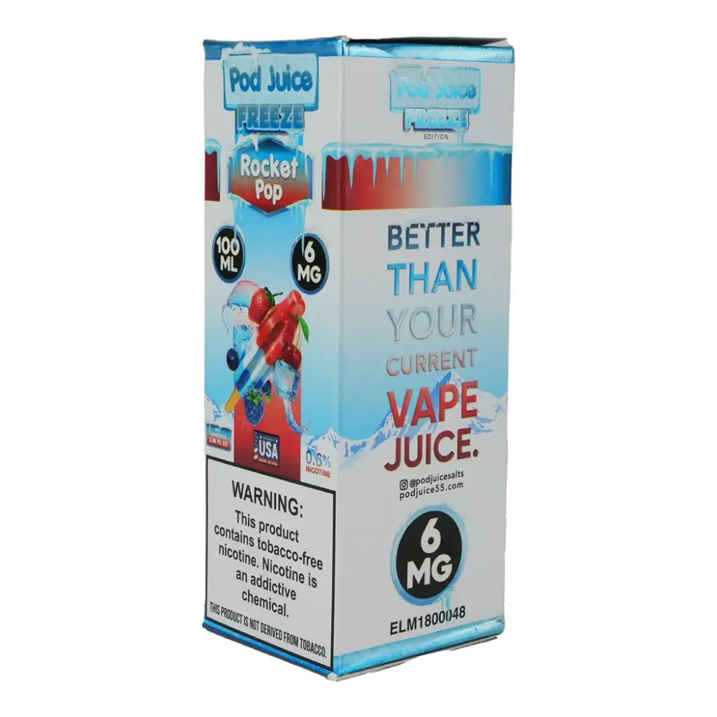 POD JUICE TOBACCO FREE NICOTINE E-JUICE 100ML STRENGTH: 6 MG