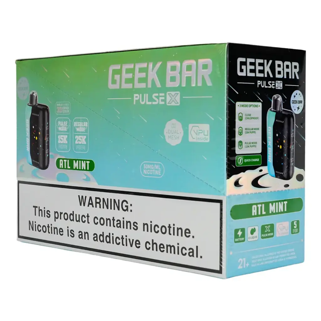 GEEK BAR PULSE X 5% 1X5PK DISPOSABLE (25000)