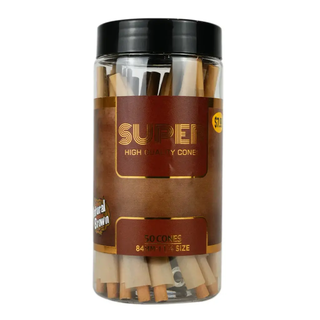 SUPER PREROLLED CONE 84 MM-50CT JAR