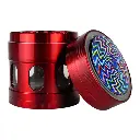 GRINDER 63MM FANCY WITH WINDOW AND LED