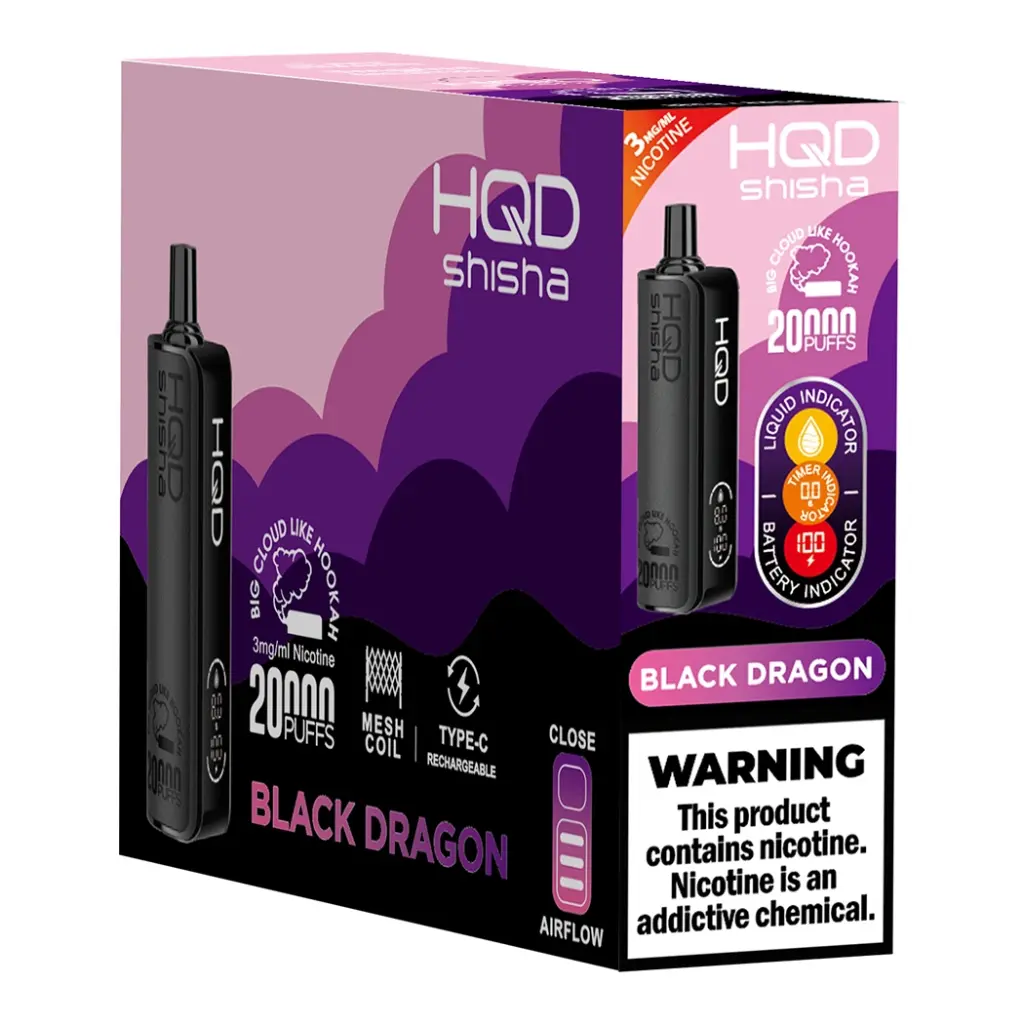 HQD SHISHA 3% 20K PUFFS DISPOSABLE