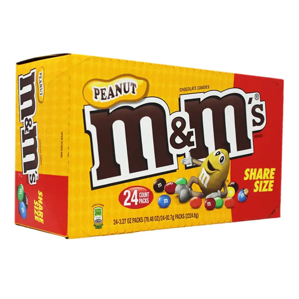 M&M 24-3.27 OZ PEANUT SHARING SIZE