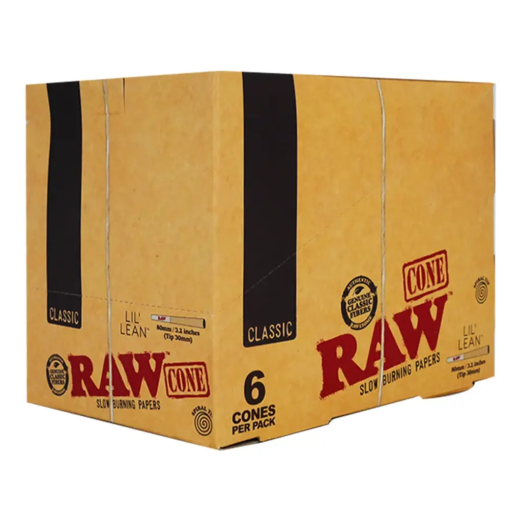 RAW CLASSIC CONE LIL' LEAN 24 PACKS PER BOX