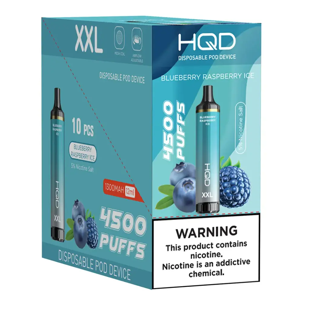 HQD XXL 5% 1X10PK DISPOSABLE (4500)