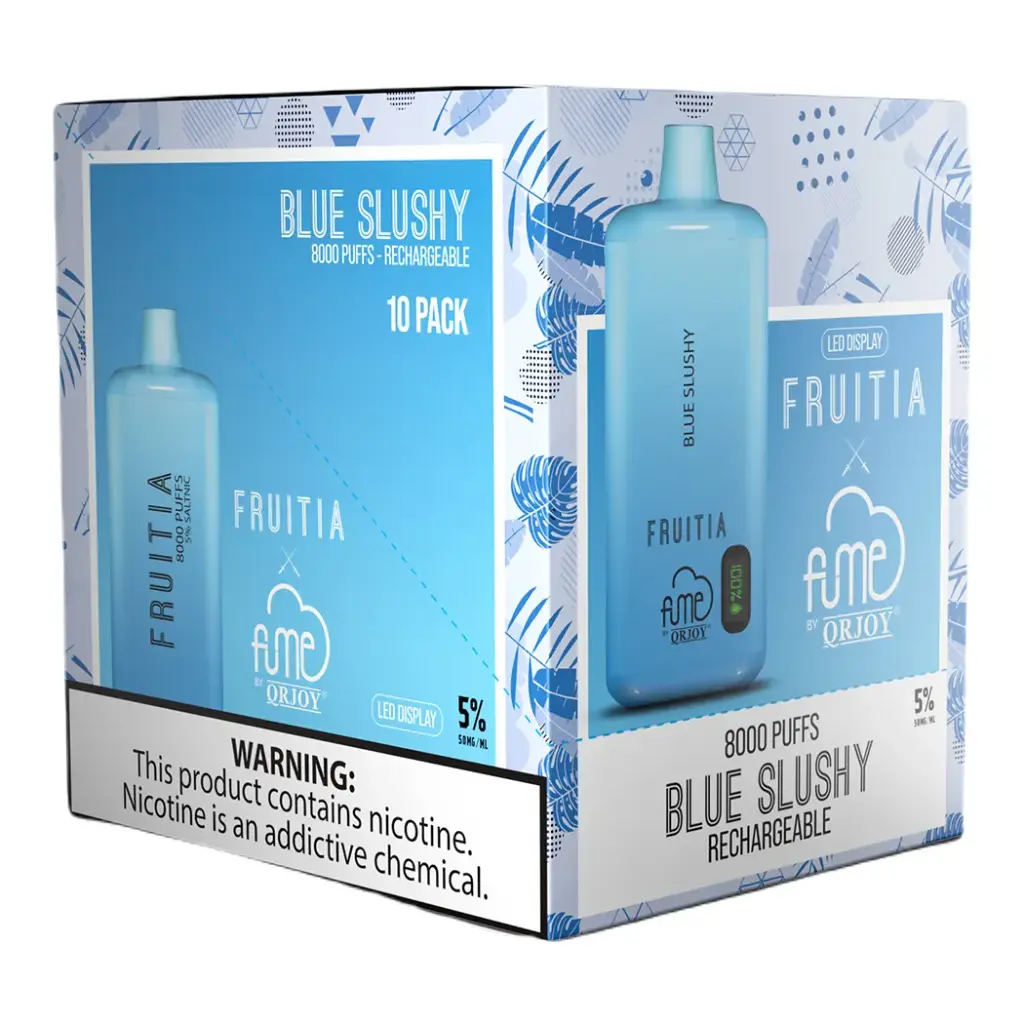 FUME 10PK FRUITIA 5% DISPOSABLE (8000)