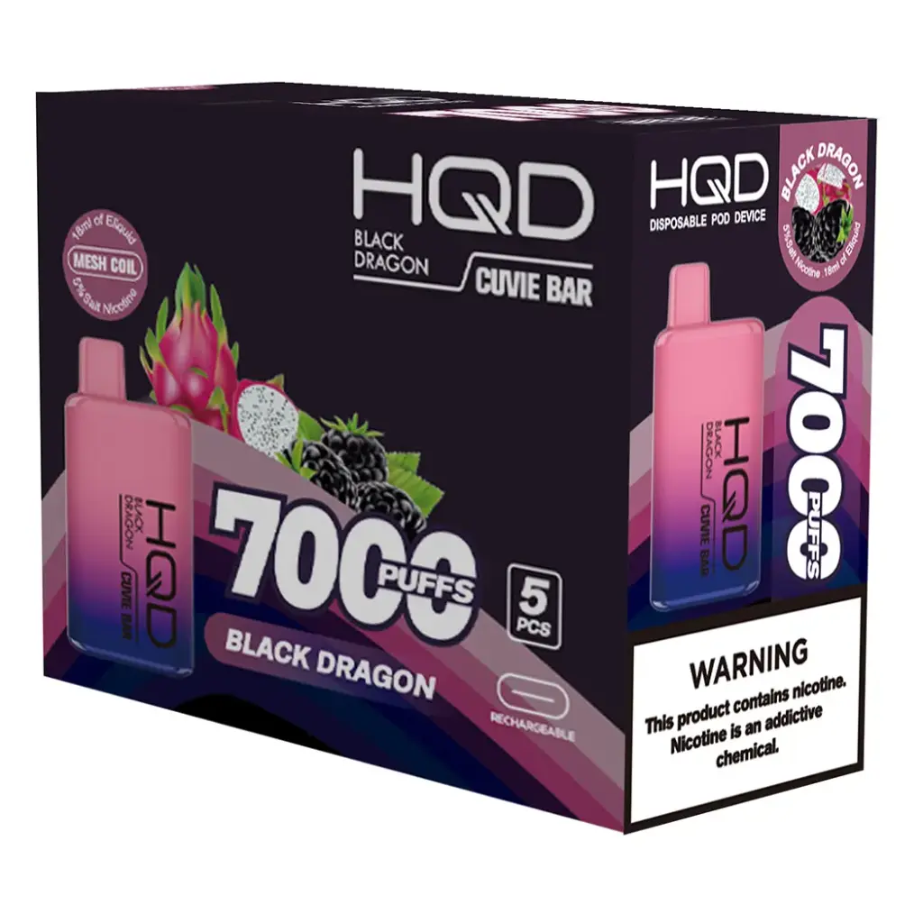 HQD BAR 5% 1X5PK DISPOSABLE (7000)