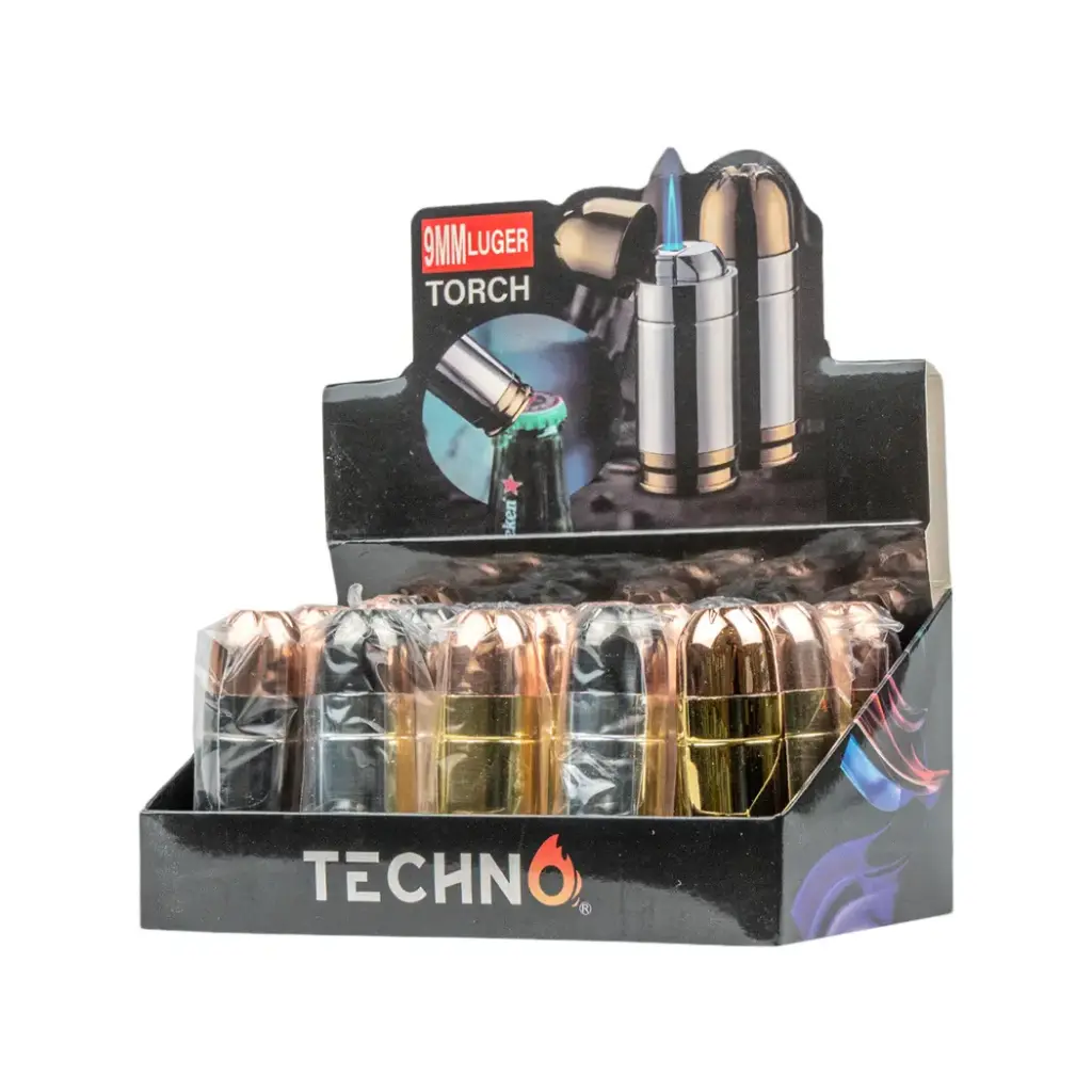 TECHNO BULLET LIGHTER 15CT - BOTTLE OPENER