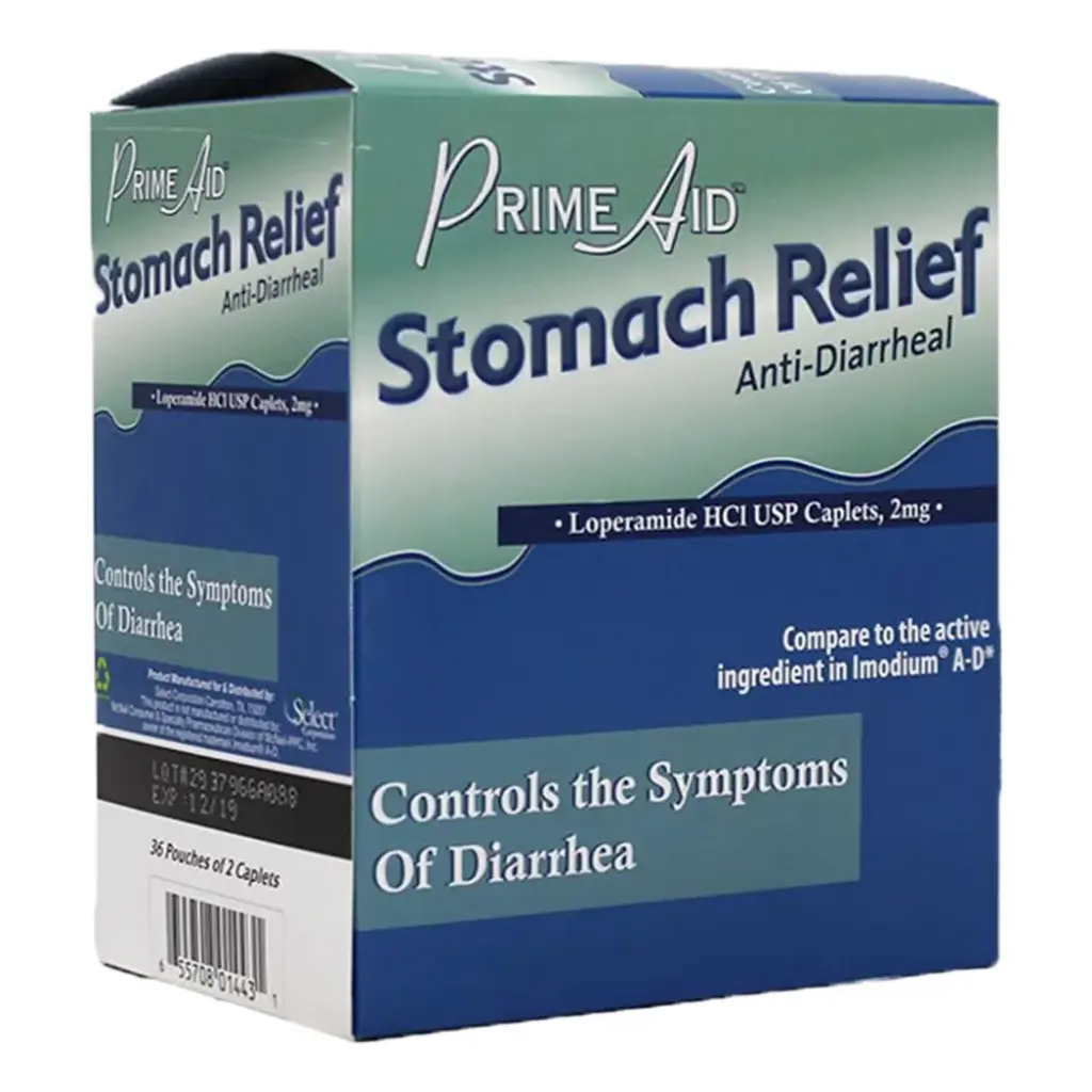 PRIME AID - STOMACH RELIEF ANTI DIARRHEAL DISPENSER 36 X 2'S