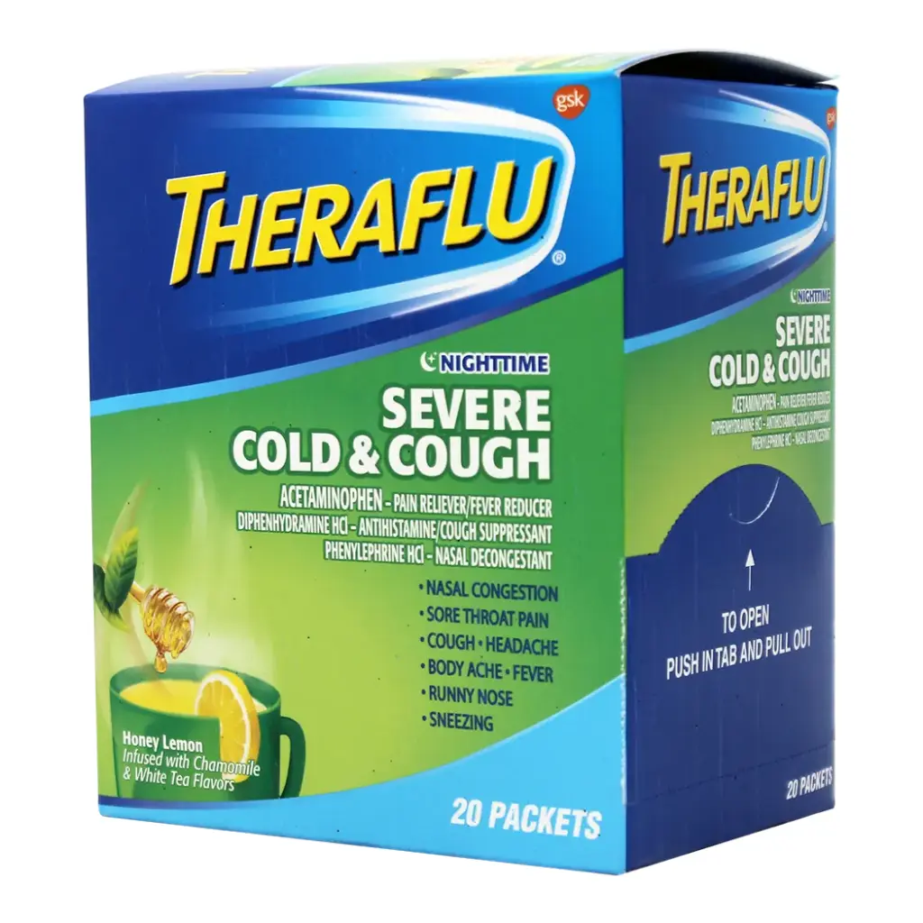 THERAFLU NIGHTTIME SEVERE COLD & COUGH 20 X 1'S