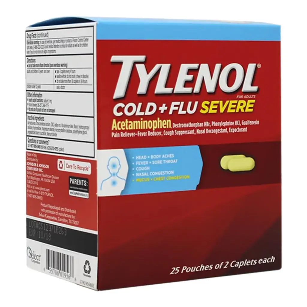 TYLENOL COLD DISPENSER 25 X 2'S