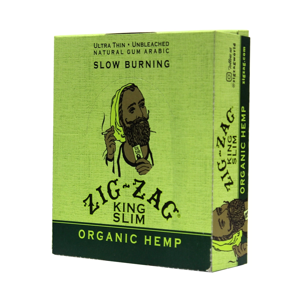 ZIG ZAG PAPER KS SLIM ORGANIC HEMP 24 BOOKLETS