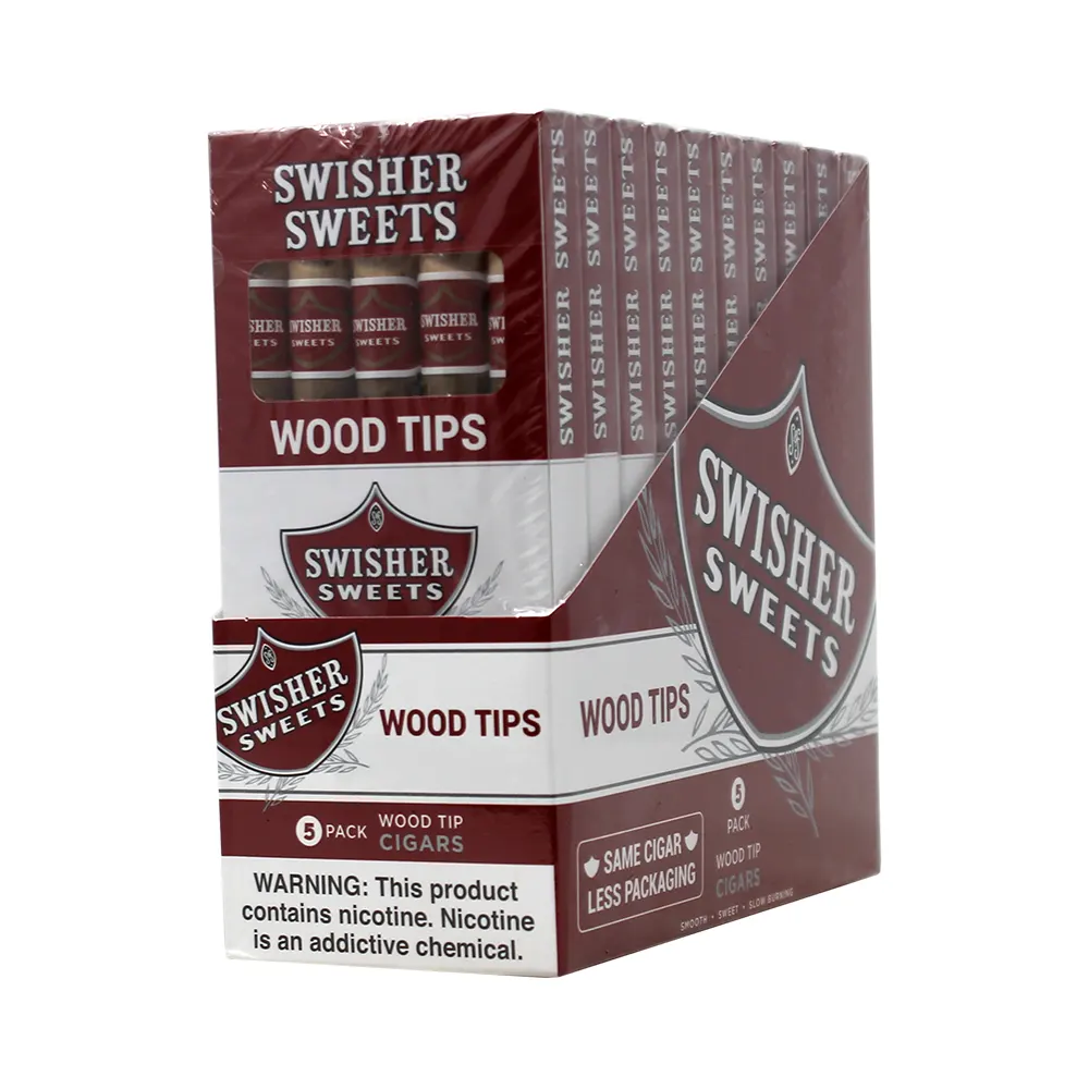 SWISHER SWEET WOOD TIPS 10-5 PACKS