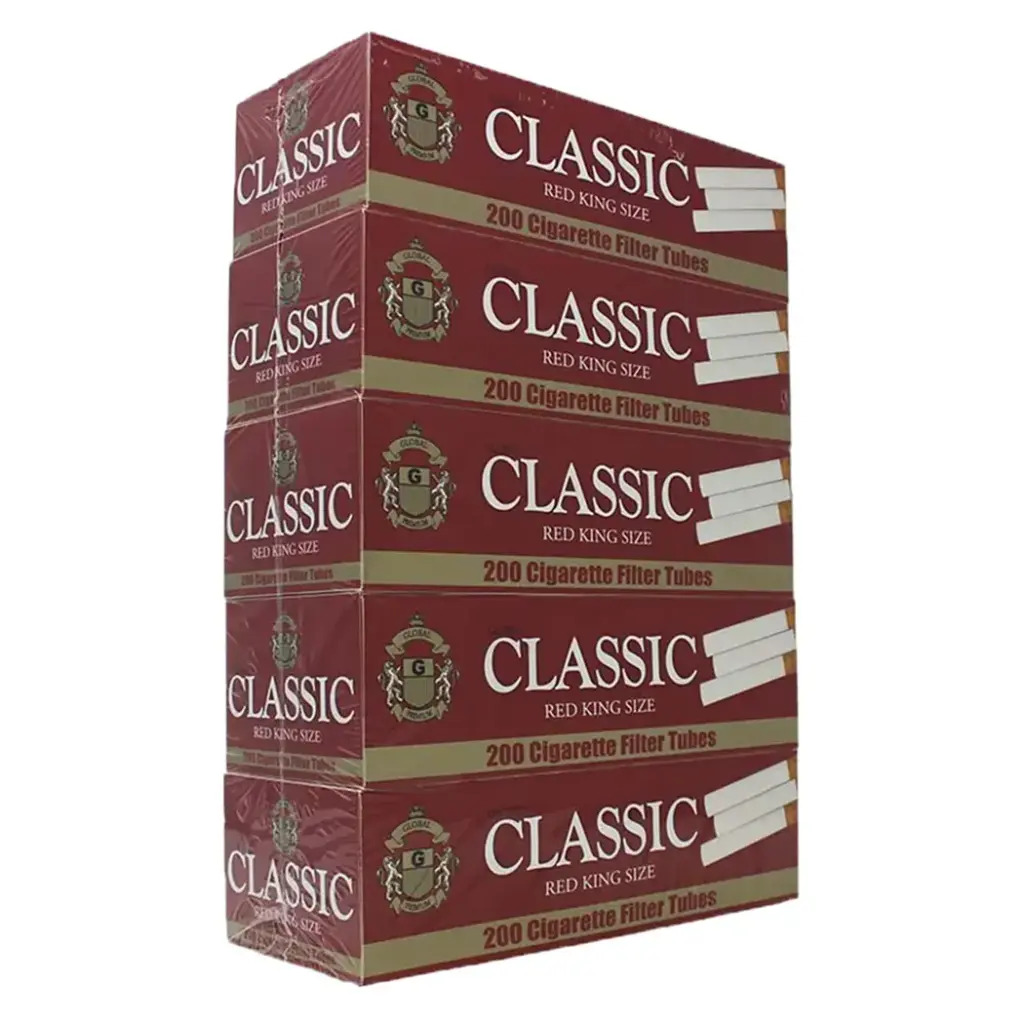 CLASSIC TUBE KS RED 200 CT - 5 PK