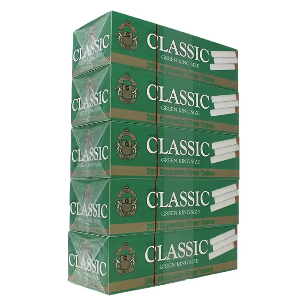 CLASSIC TUBE KS GREEN 200 CT - 5 PK