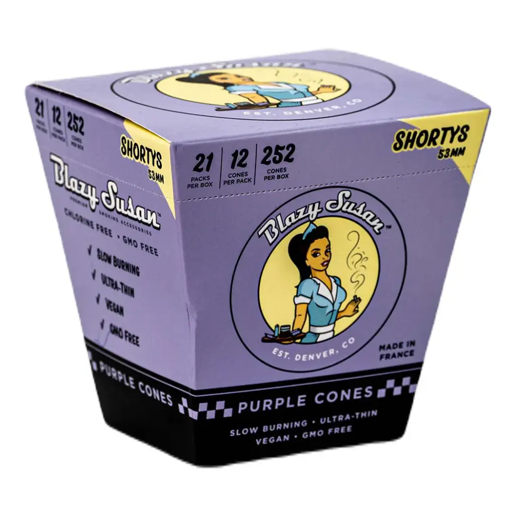 BLAZY CONE PURPLE 1 1/4 21 PACKS PER BOX