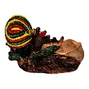 JAMAICAN LT114 POLY RESIN ASHTRAY 1CT