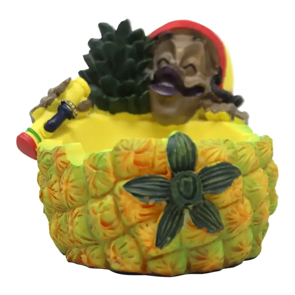 JAMAICAN LT126 POLY RESIN ASHTRAY 1CT