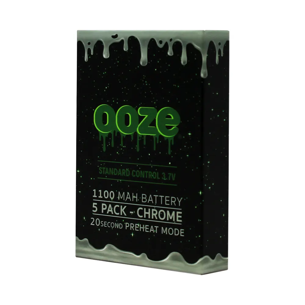 OOZE STANDARD CONTROL CHROME 1100 MAH BATTERY 5PK