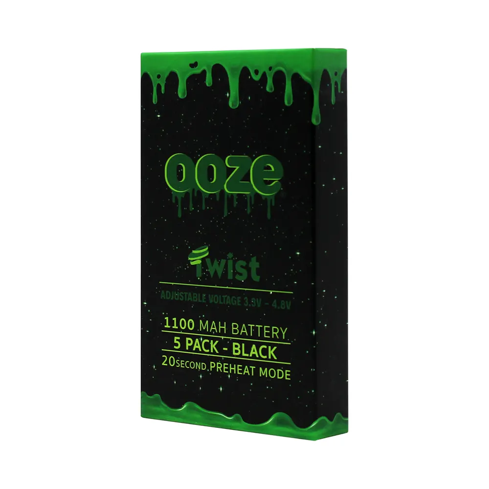 OOZE TWIST BLACK 1100 MAH BATTERY 5PK