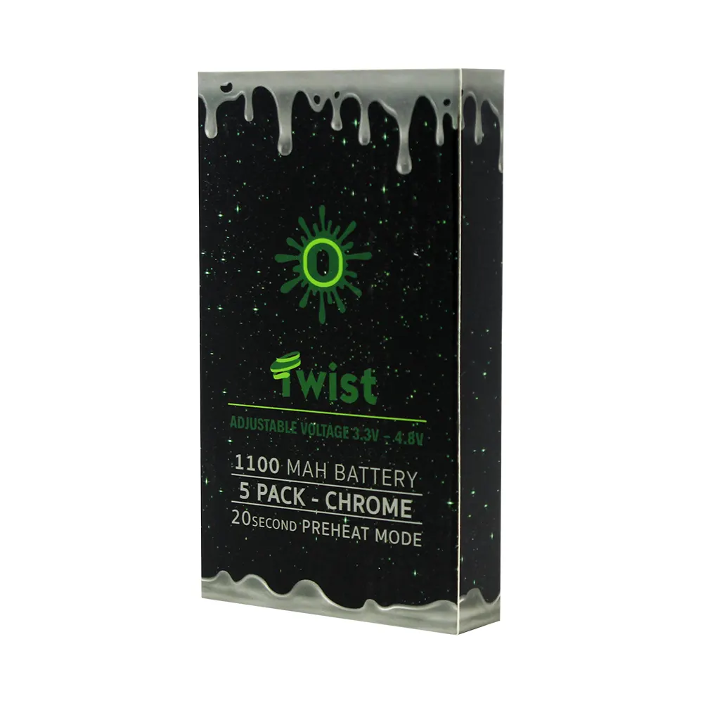 OOZE TWIST CHROME 1100 MAH BATTERY 5PK