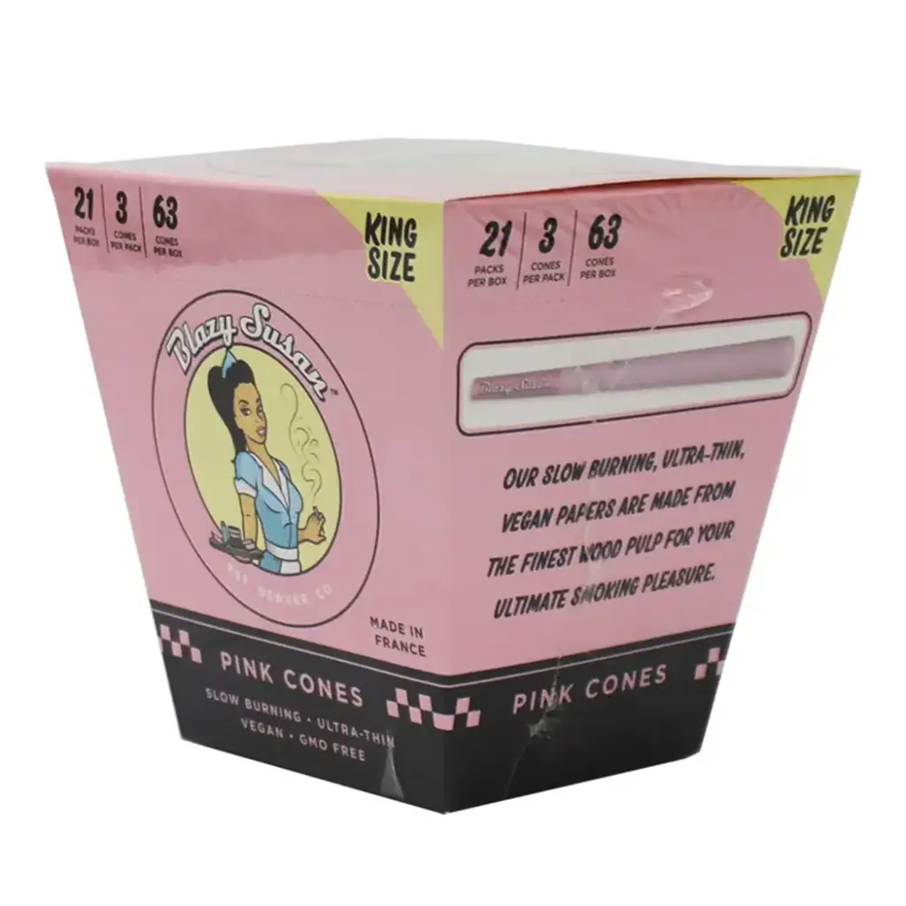 BLAZY CONE PINK KS 21 PACKS PER BOX