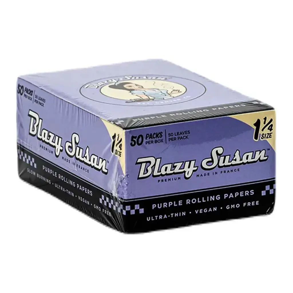 BLAZY PAPER PURPLE 1 1/4 50 PER BOX