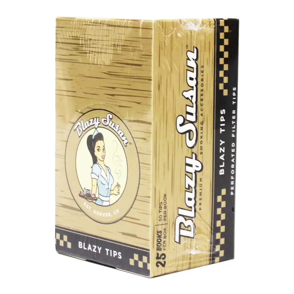 BLAZY TIPS UNBLEACHED 25 BOOKS PER BOX