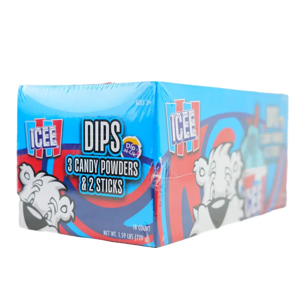 KOKO'S 18CT ICEE DIPS 3 CANDY POWDERS & 2 STI