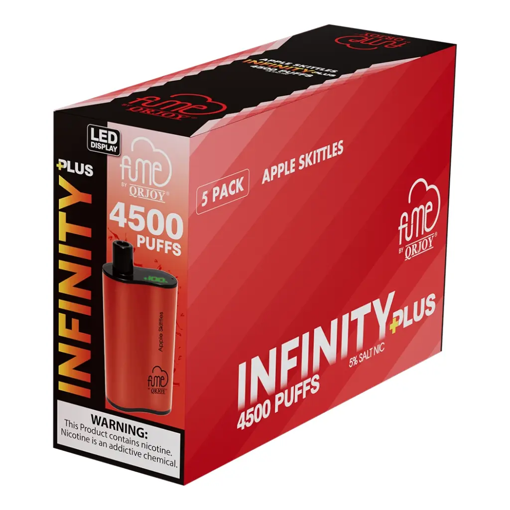 FUME 5PK INFINITY PLUS 5% DISPOSABLE (4500)