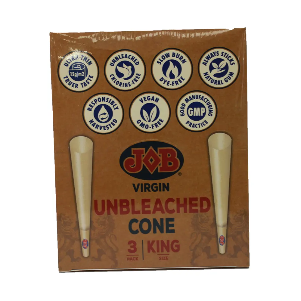 JOB CONE VIRGIN KING SIZE UNBLEACHED 32-3 PACKS