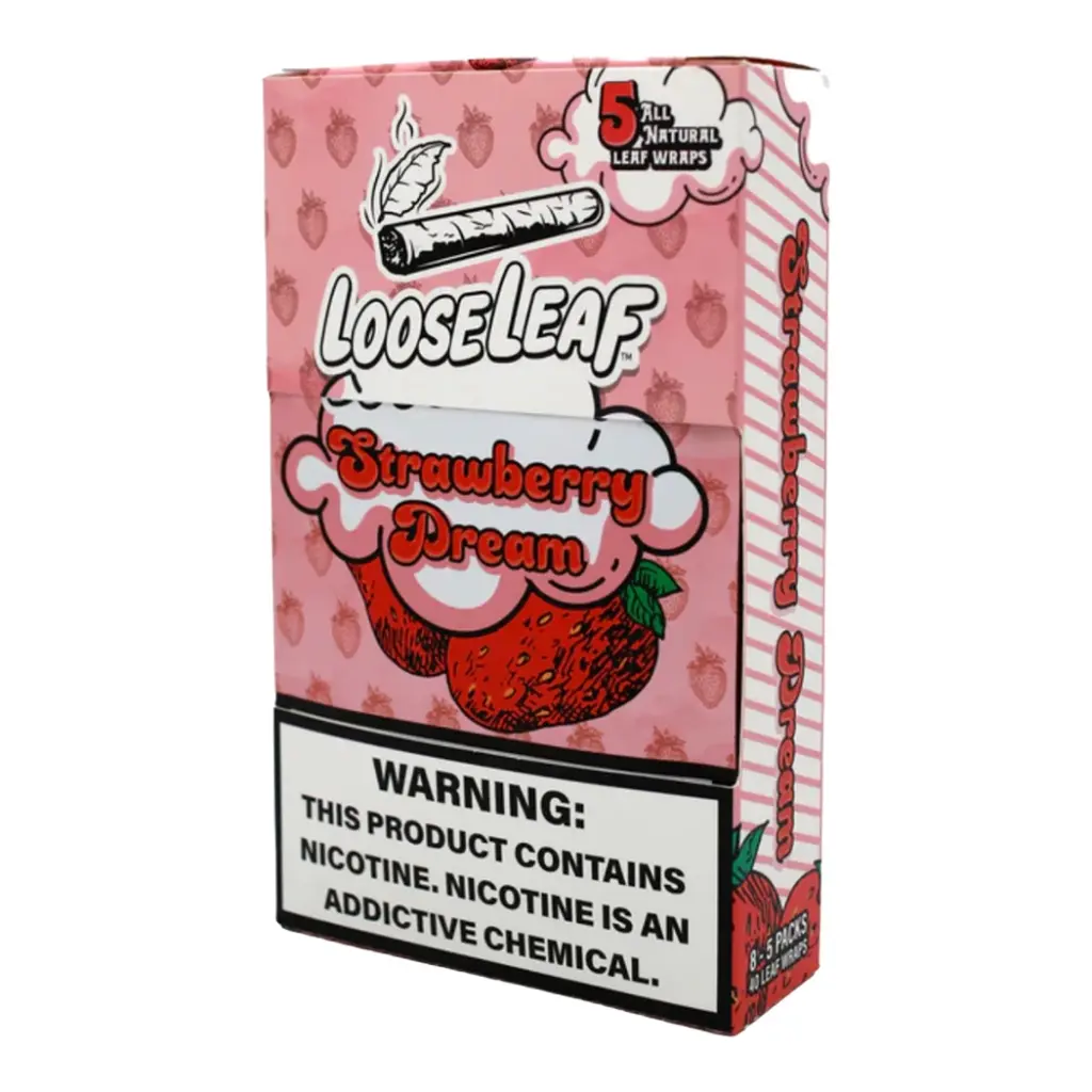 LOOSE LEAF 8-5 PACKS STRAWBERRY DREAM