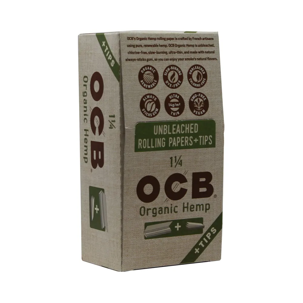 OCB ORGANIC 1 1/4 + TIPS 24 BOOKLETS