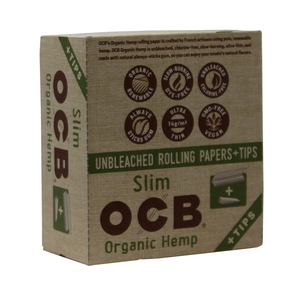 OCB ORGANIC SLIM + TIPS 24 BOOKLETS