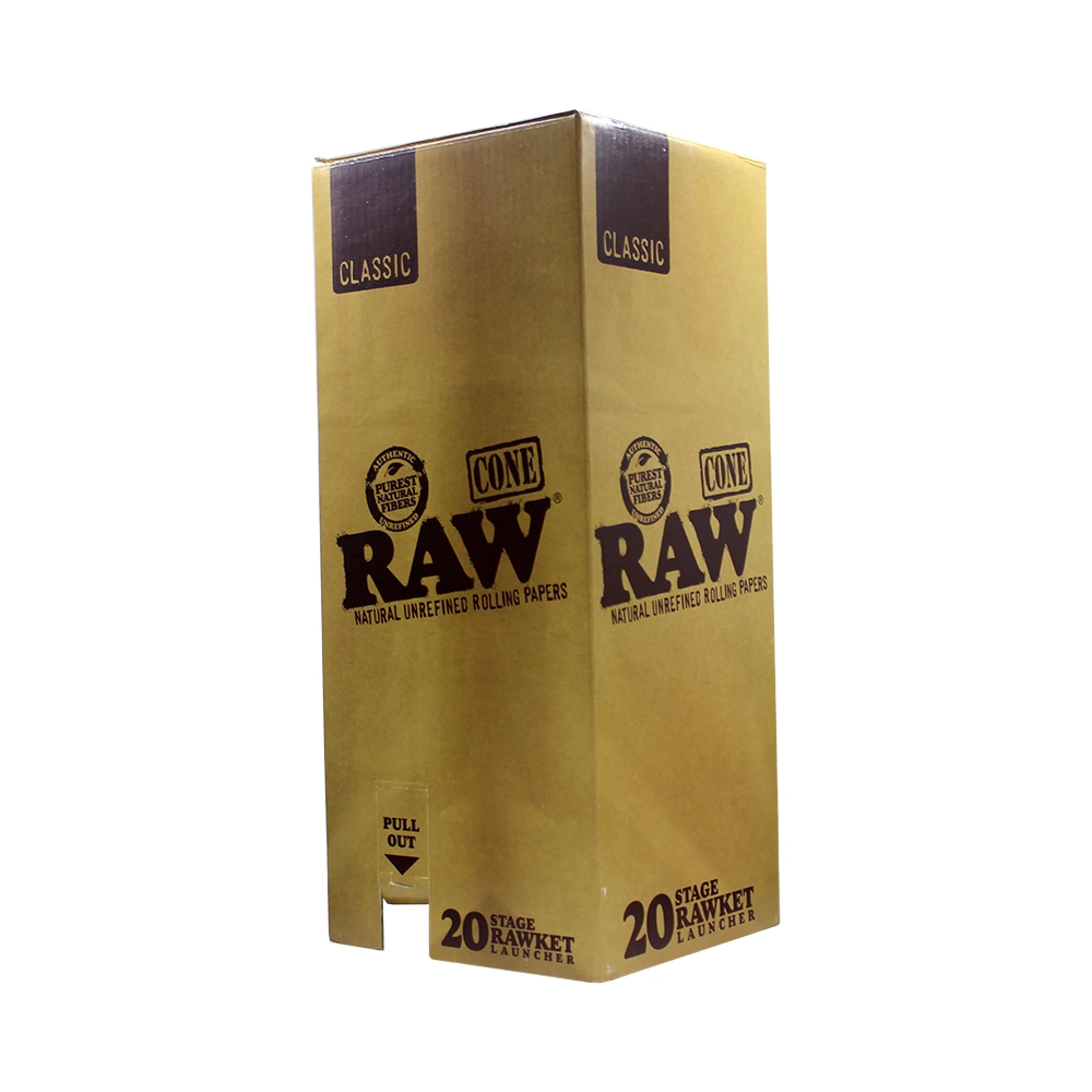 RAW CLASSIC CONE 20 STAGE RAWKET 8 PACKS PER
BOX