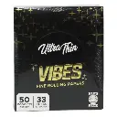 VIBES ULTRA THIN KING SIZE BLACK 50 BOOKLETS PER BOX