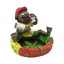 JAMAICAN LT117 POLY RESIN ASHTRAY 1CT