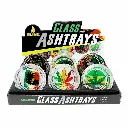 GLASS ASHTRAY 6CT RASTA 1 EDITION